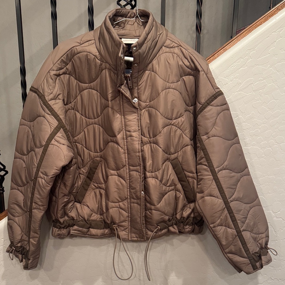 Women's Quilted Brown Jacket